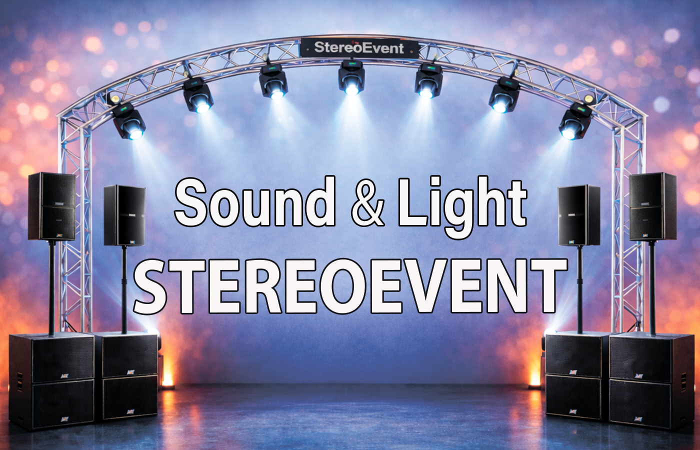 StereoEvent stage and lighting hero image